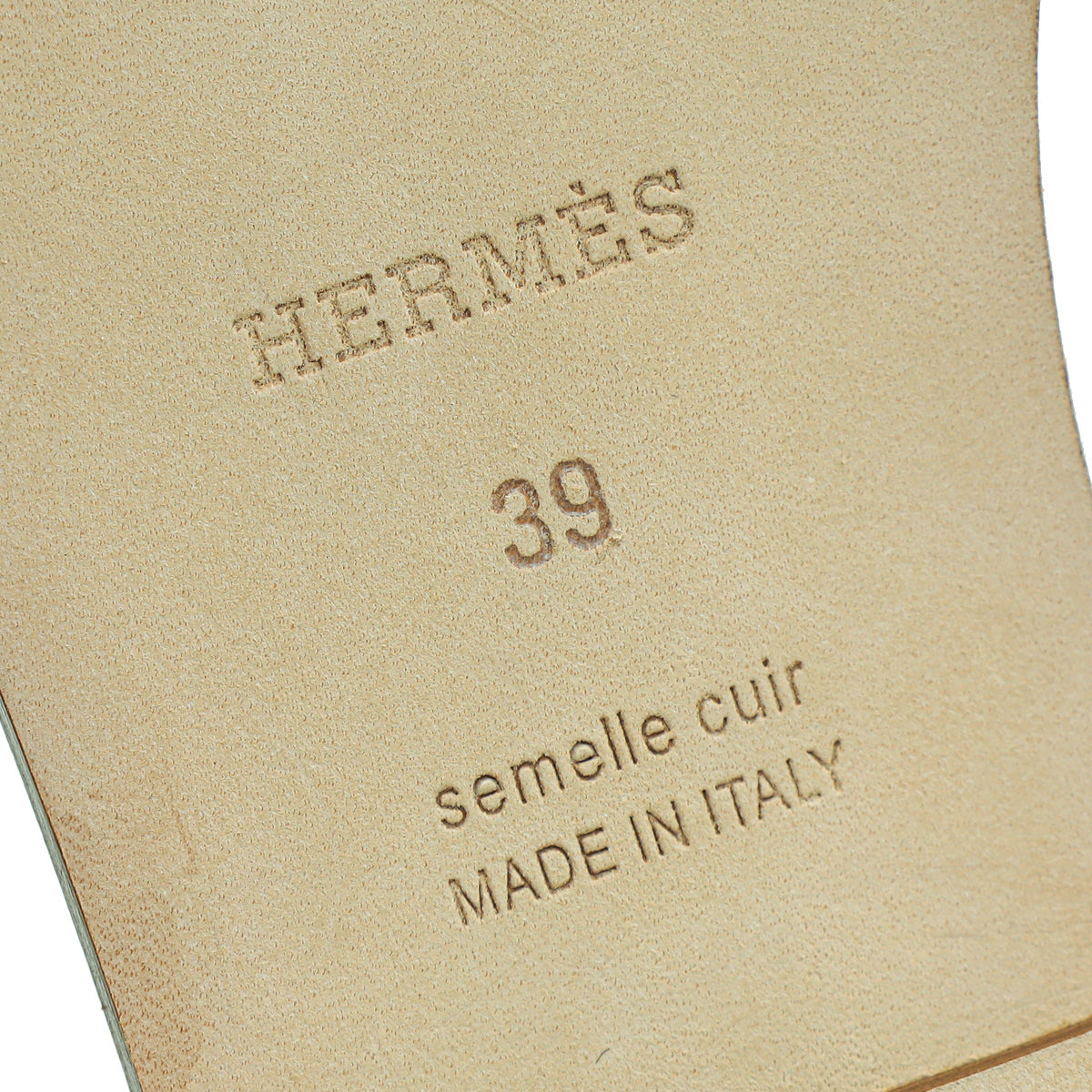 Hermes Bleu Dorse Fantaisie Botanique Oran Sandal 39