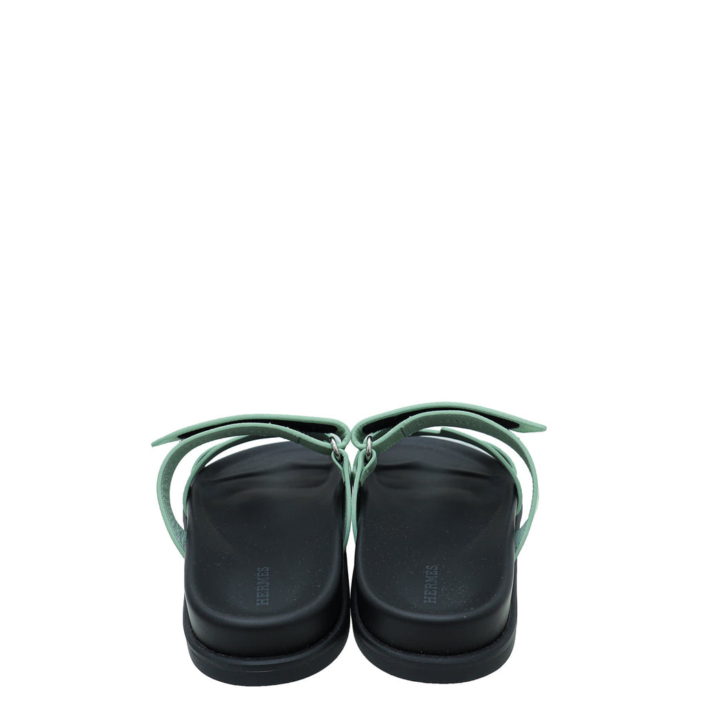 Hermes Vert Jade Chypre Sandal 39