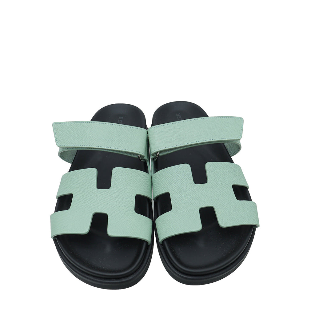 Hermes Vert Jade Chypre Sandal 39