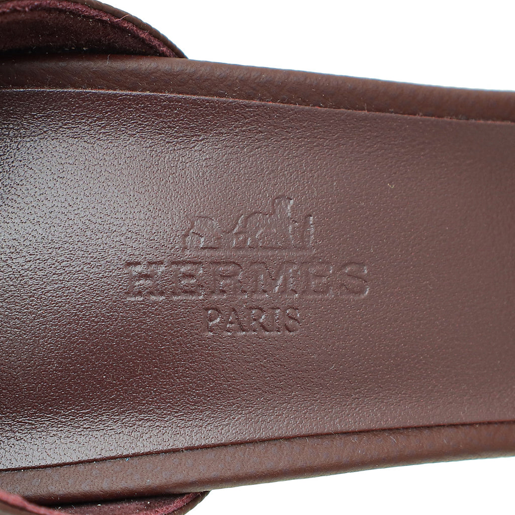 Hermes Rouge H Sandal 39