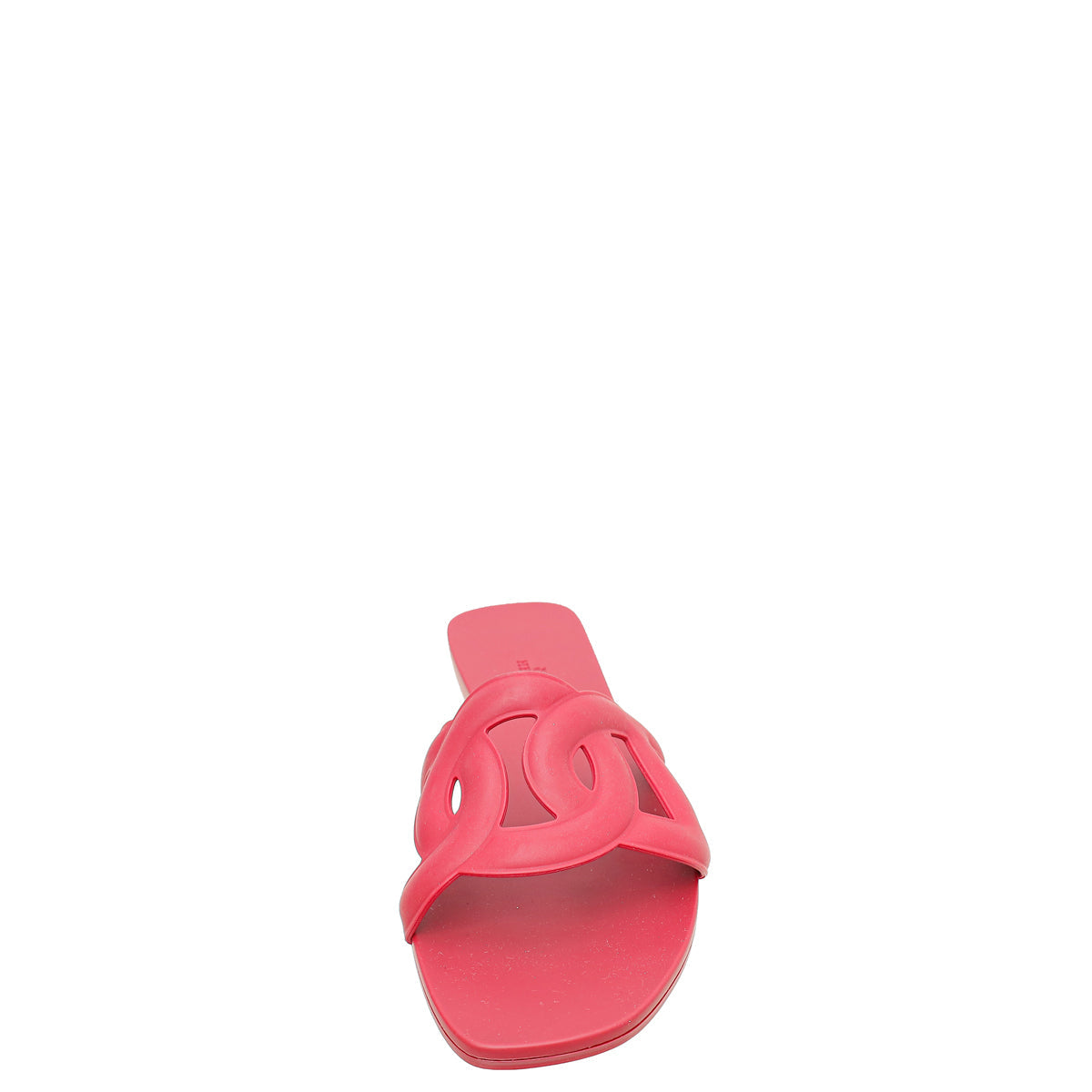 Hermes Rose Baie Rubber Aloha Sandals 39
