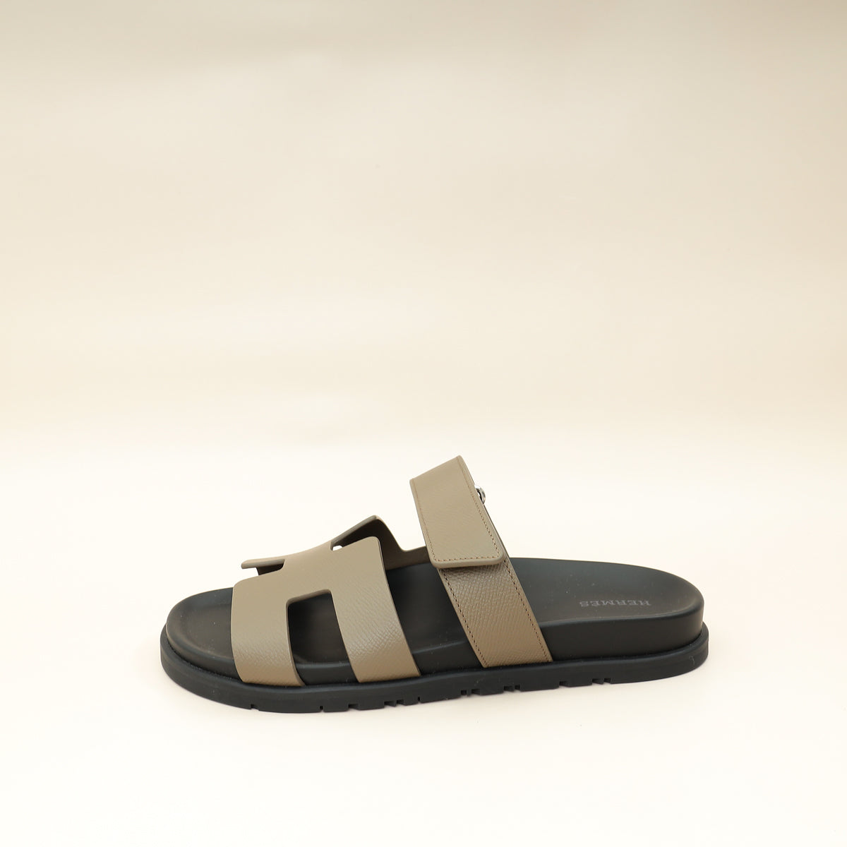 Hermes Etoupe Chypre Sandals 39