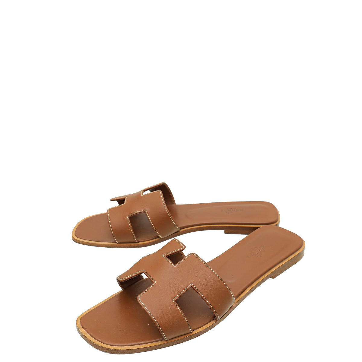 Hermes Gold Oran Sandal 40.5