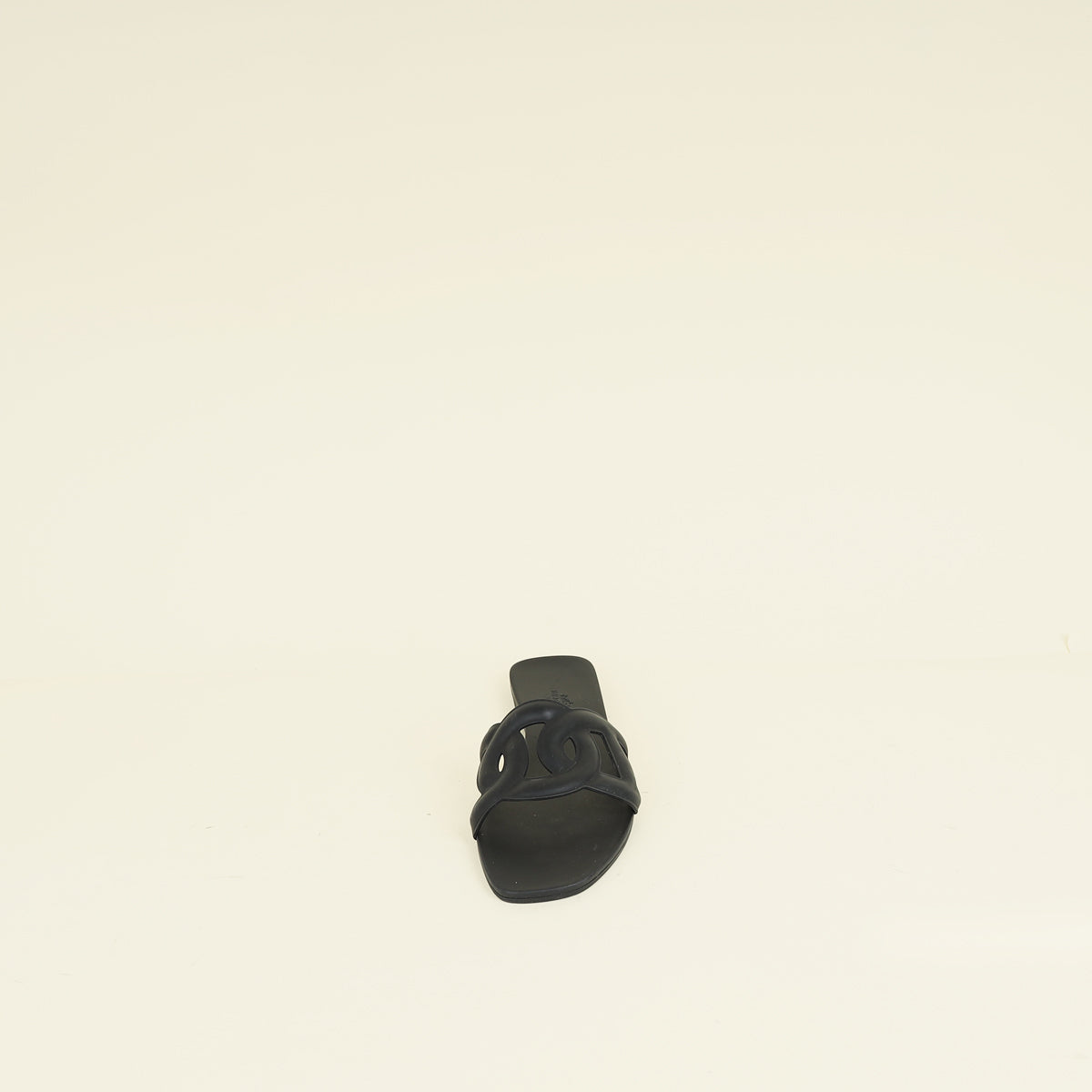 Hermes Noir Aloha Sandals 40