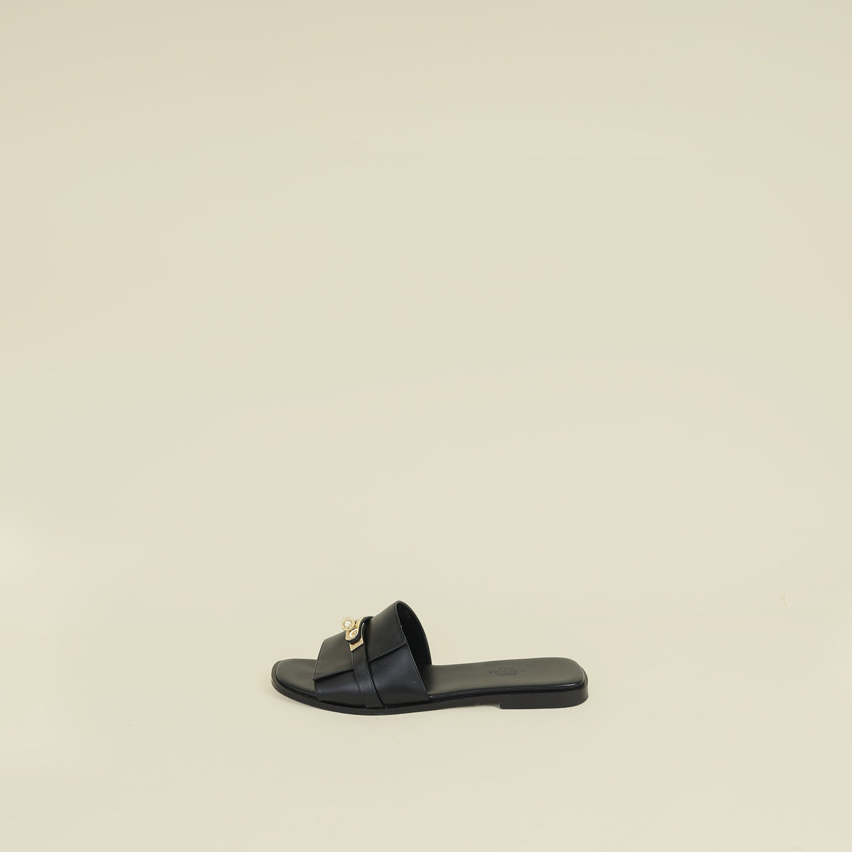 Hermes Noir Giulia Sandal 40