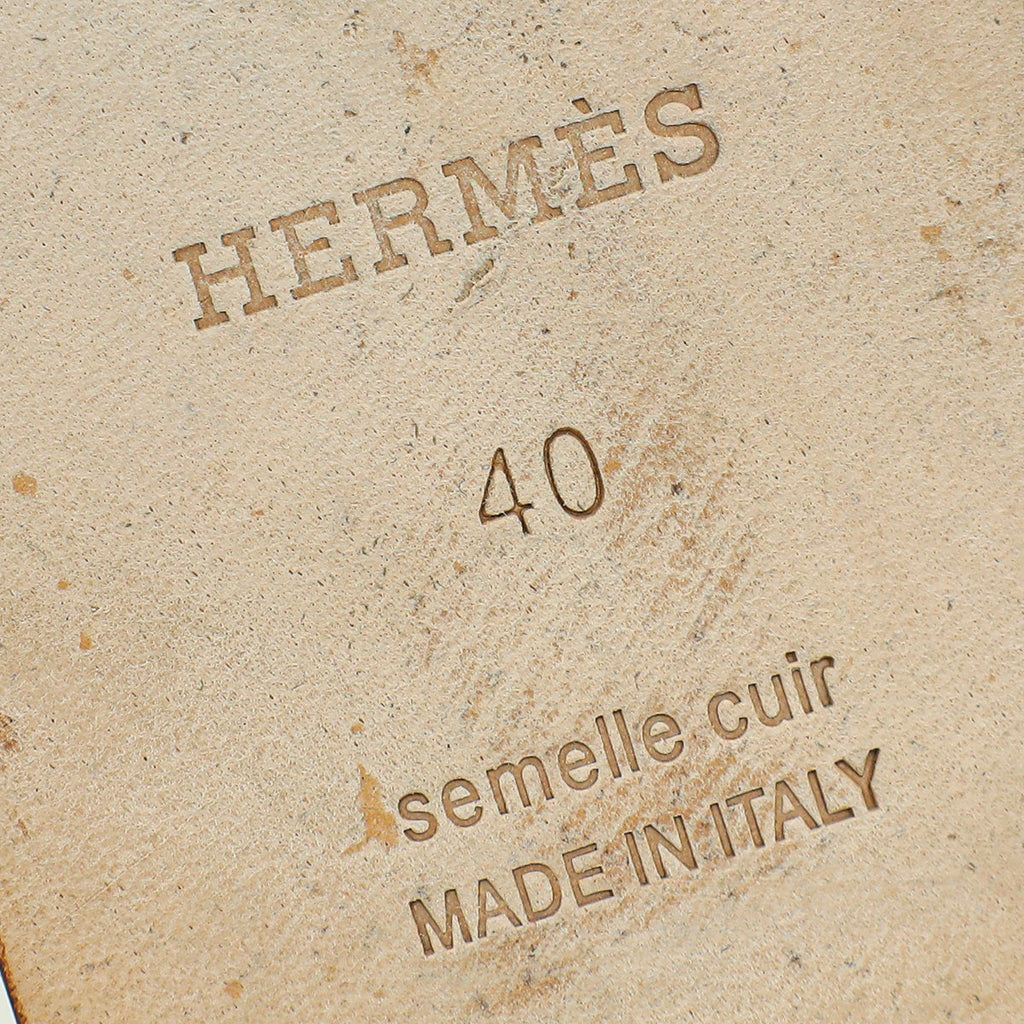 Hermes Blanc Oran Sandal 40