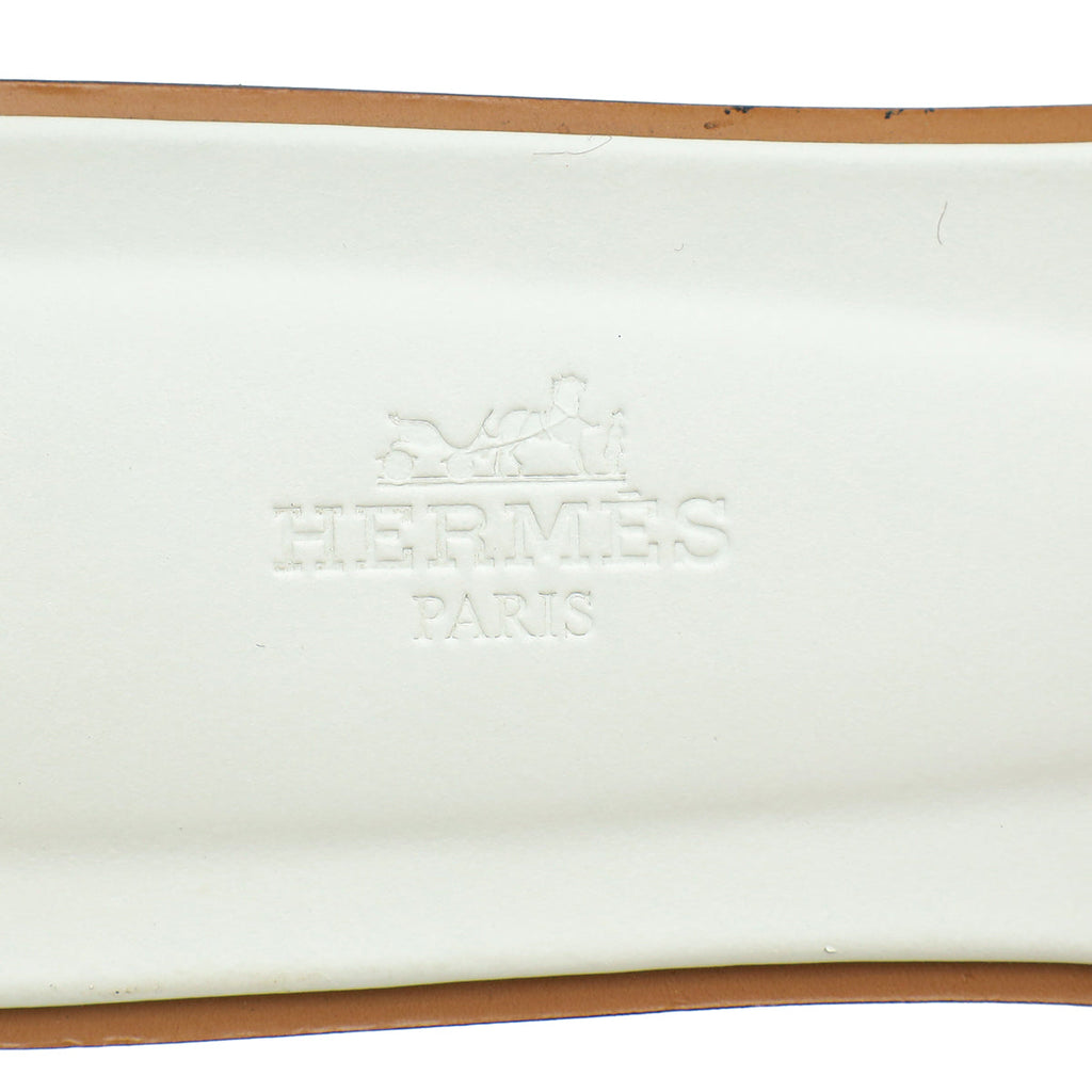Hermes Blanc Oran Sandal 40