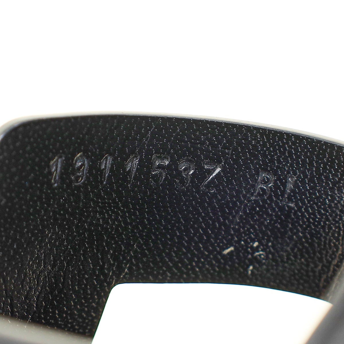 Hermes Noir Oran Stitched Detail Sandal 40