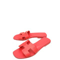 Hermes Rouge Corazon Oran Sandal 40