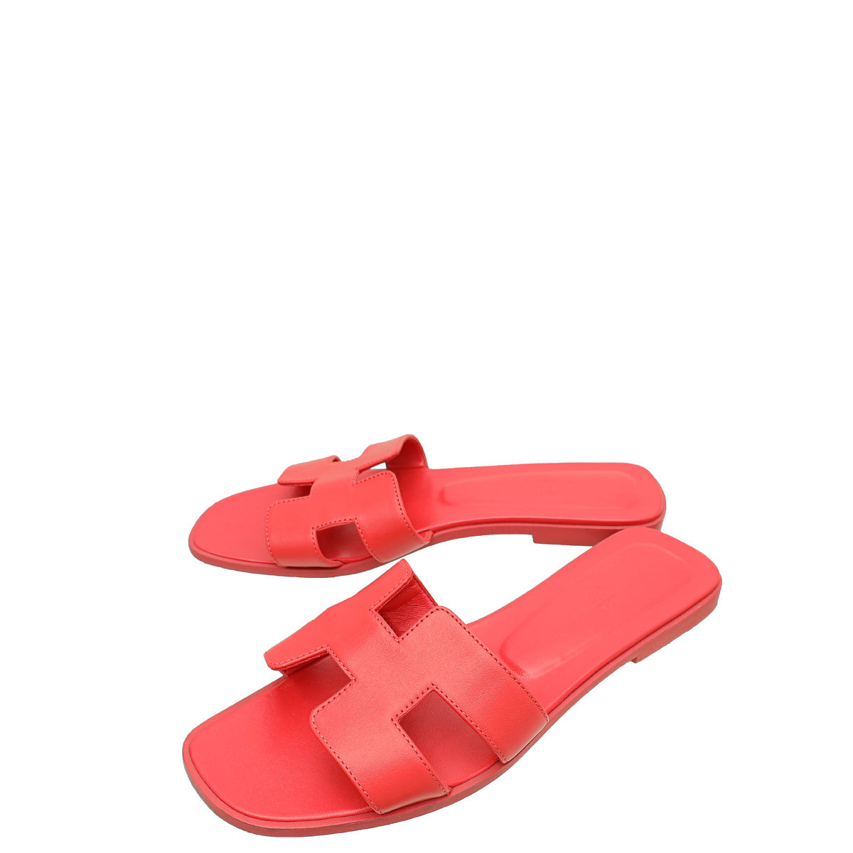 Hermes Rouge Corazon Oran Sandal 40