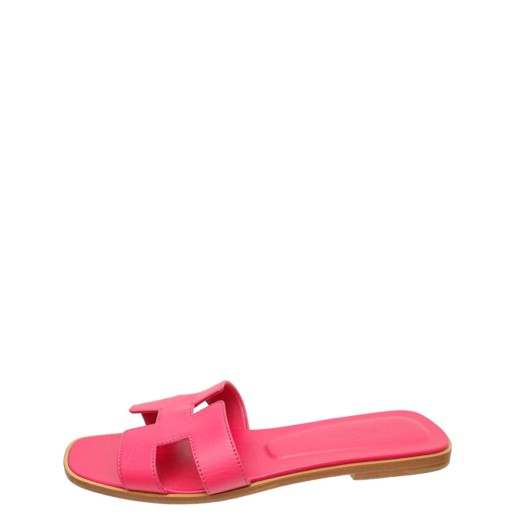 Hermes Rose Sorbet Oran Sandal 40