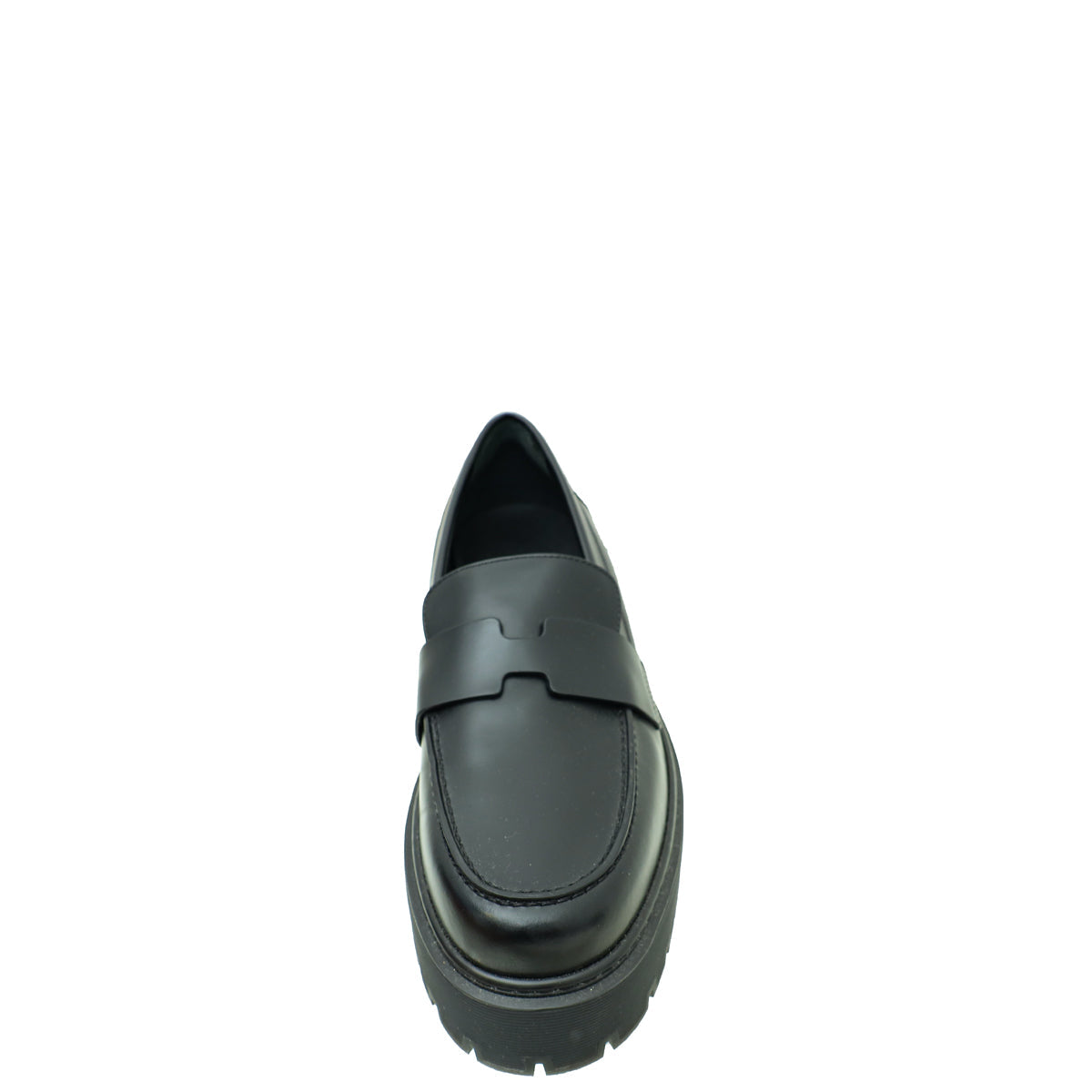 Hermes Noir Glazed Hitch Loafer 40