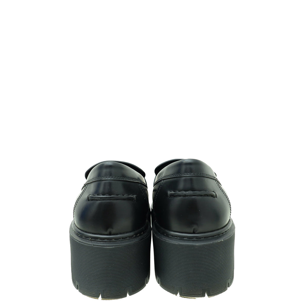 Hermes Noir Glazed Hitch Loafer 40