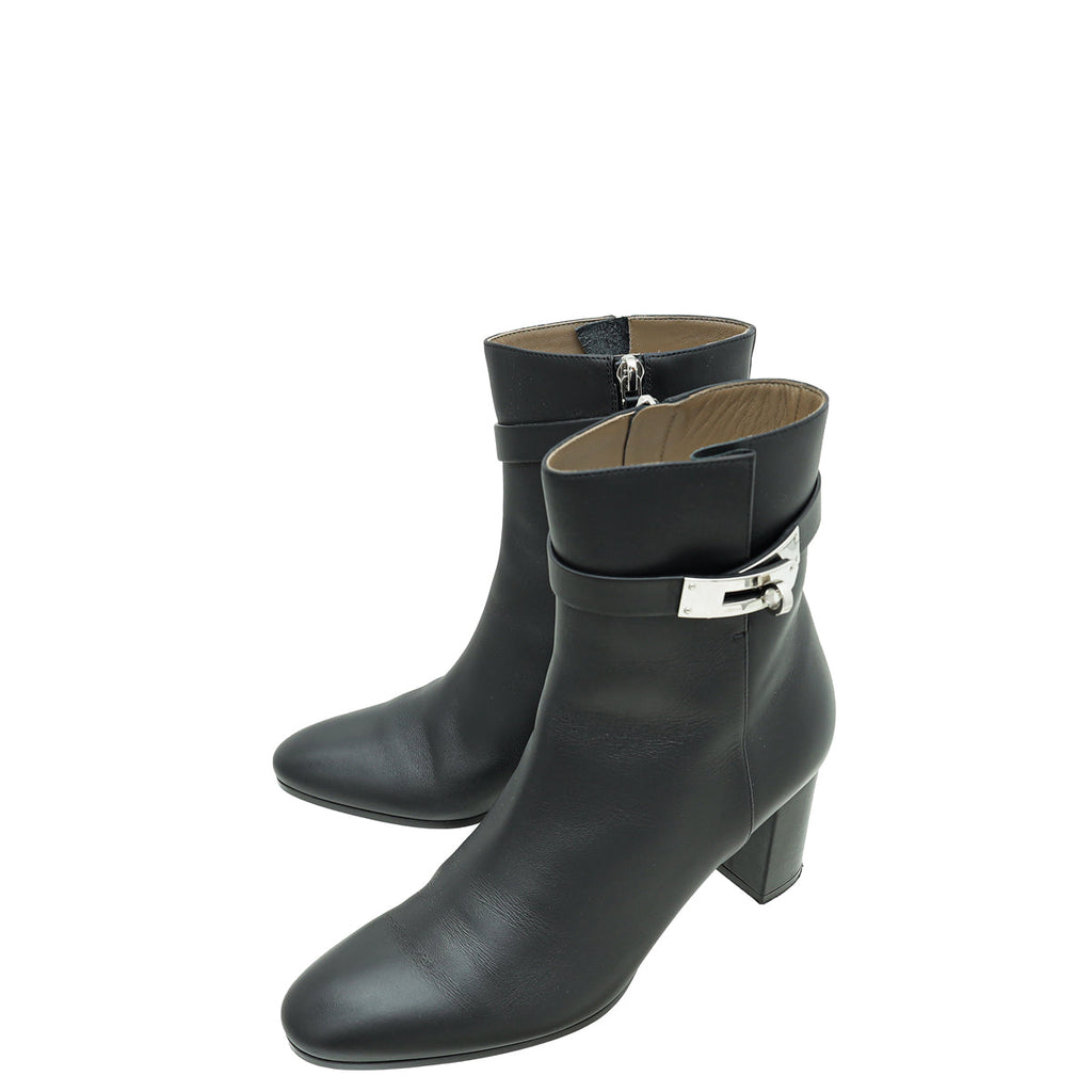 Hermes Noir Saint Germain Ankle Boot 40