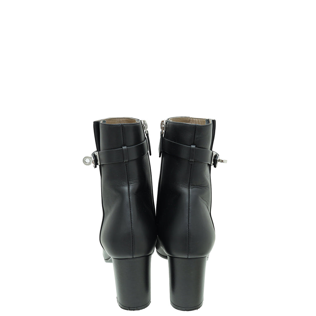Hermes Noir Saint Germain Ankle Boot 40