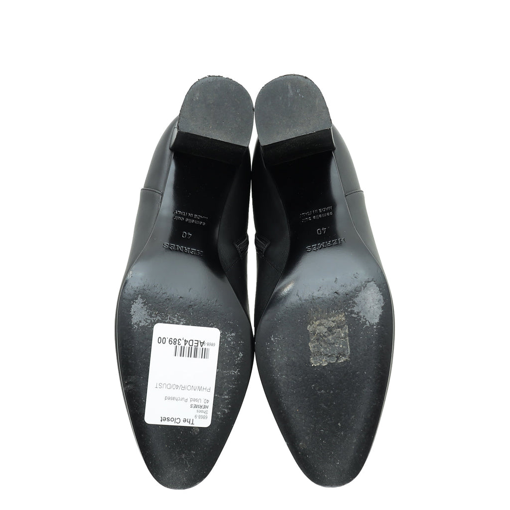 Hermes Noir Saint Germain Ankle Boot 40