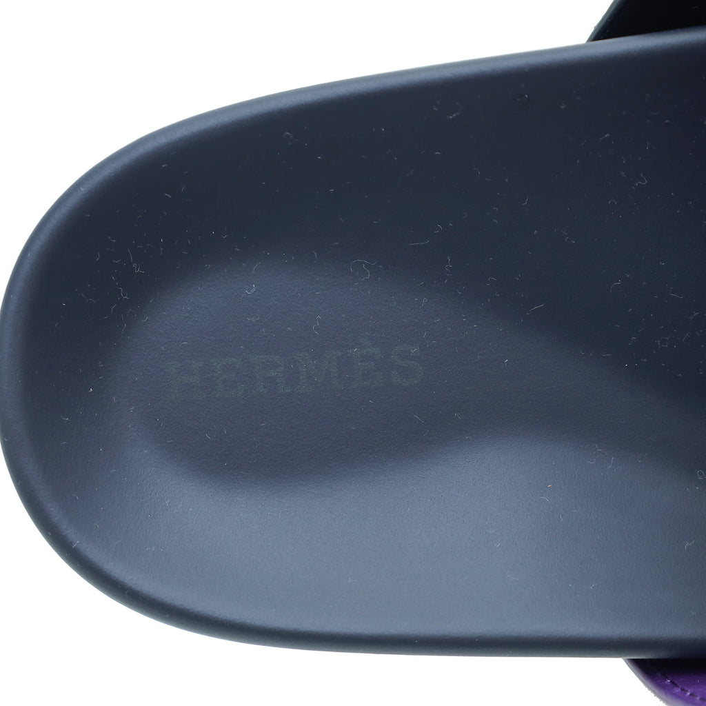 Hermes BN Suede Chypre Sandals 40