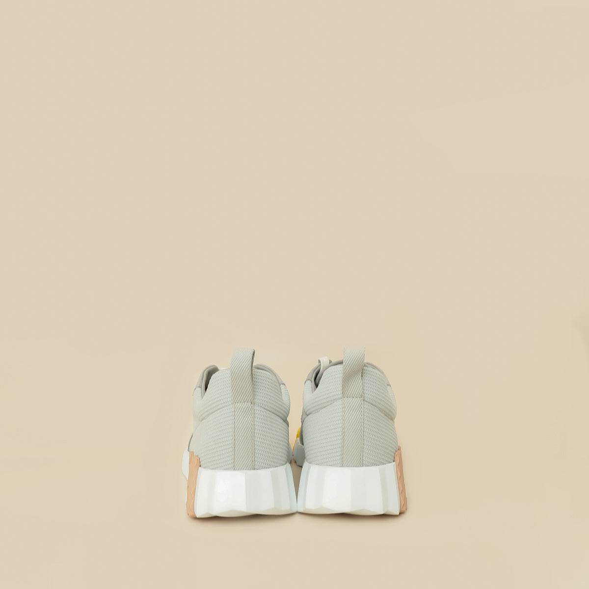 Hermes Gris Suede Mesh Bouncing Sneaker 40