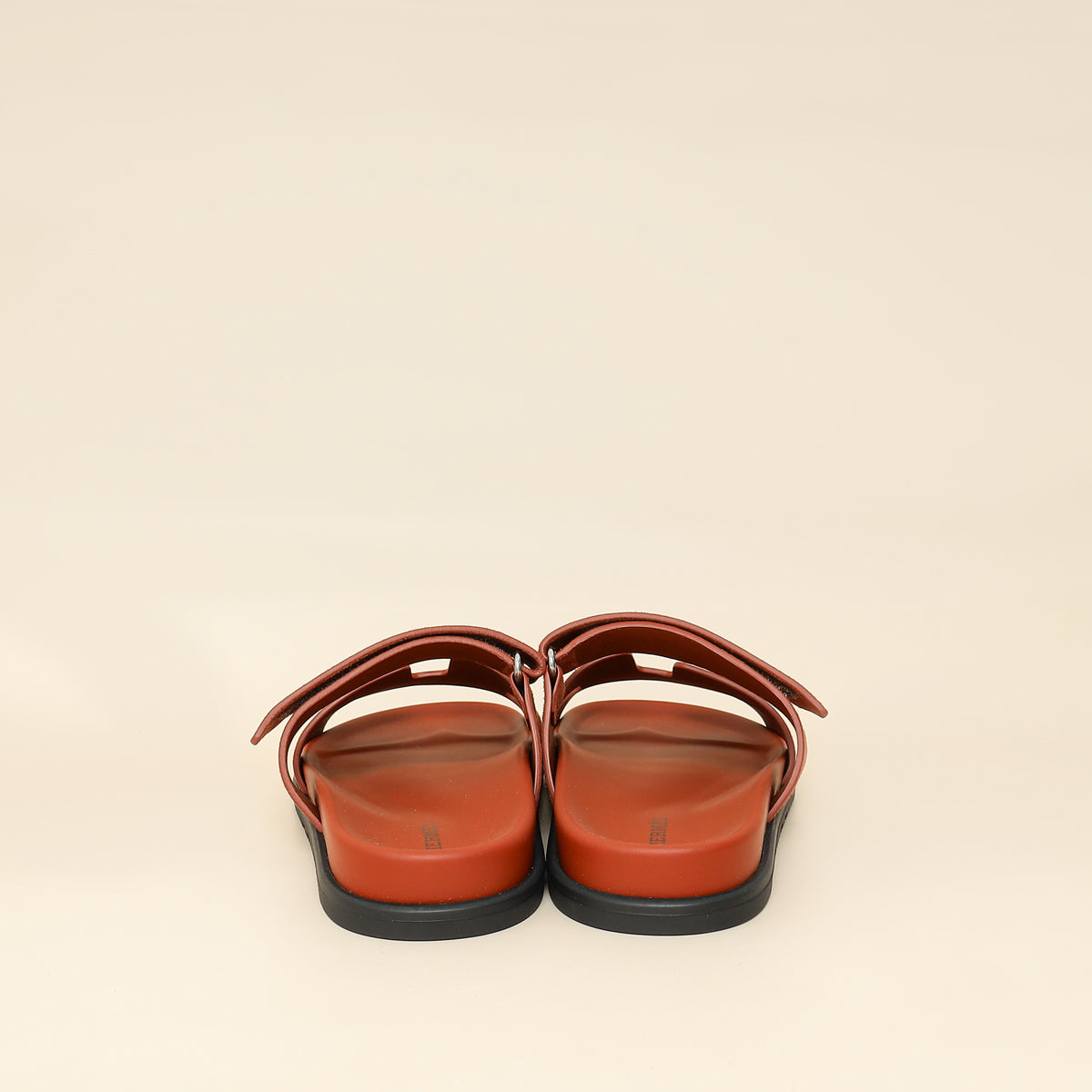 Hermes Maroon Muscavado Chypre Suede Goatskin Sandal 40