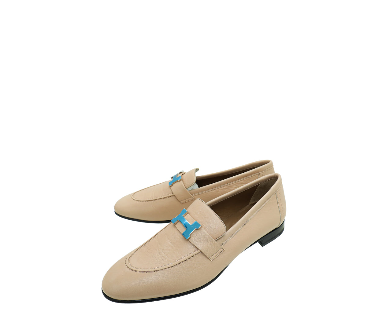 Hermes Beige Nude Paris Loafer 40