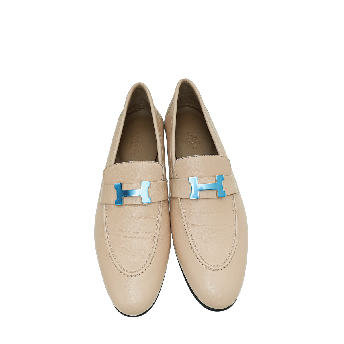 Hermes Beige Nude Paris Loafer 40