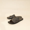 Hermes Taupe Grey Izmir Sandal 41.5