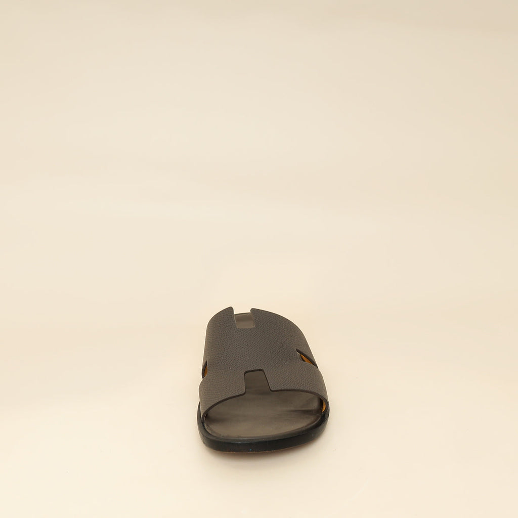 Hermes Taupe Grey Izmir Sandal 41.5
