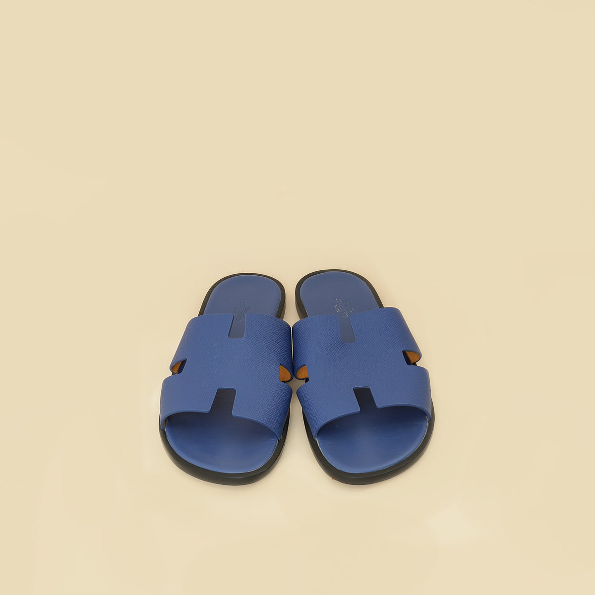 Hermes Saphir Blue Izmir Sandals 41.5