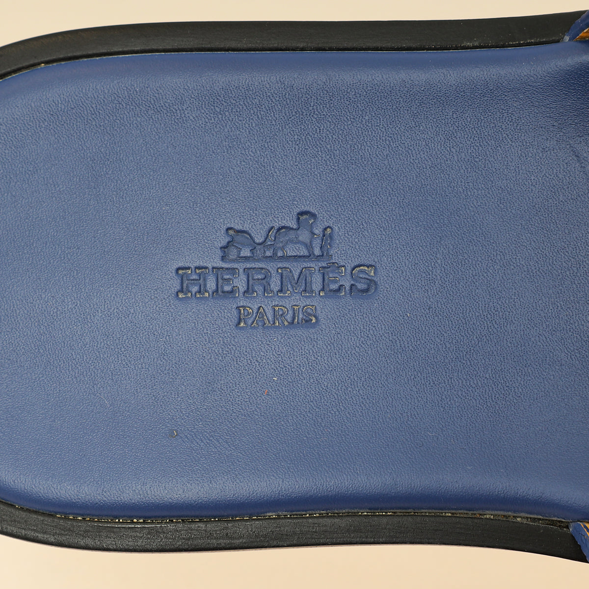Hermes Saphir Blue Izmir Sandals 41.5