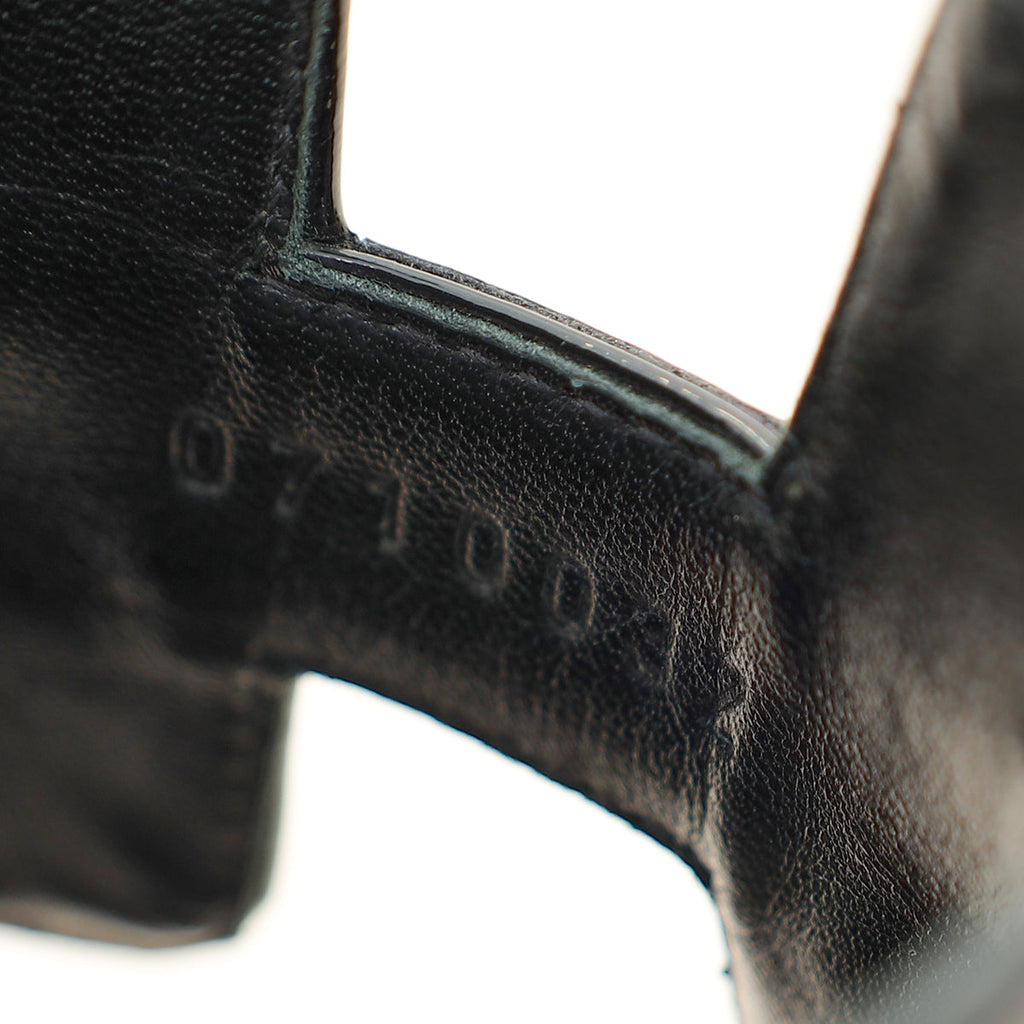 Hermes Noir Oasis Sandal 41.5