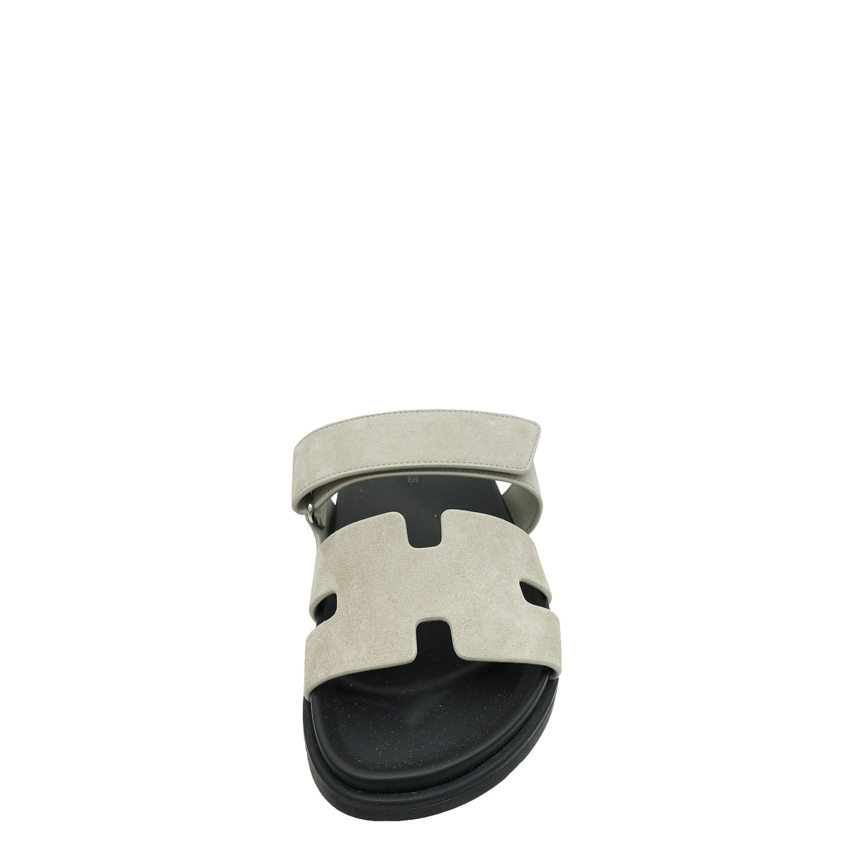 Hermes Grey Suede Chypre Sandals 41.5