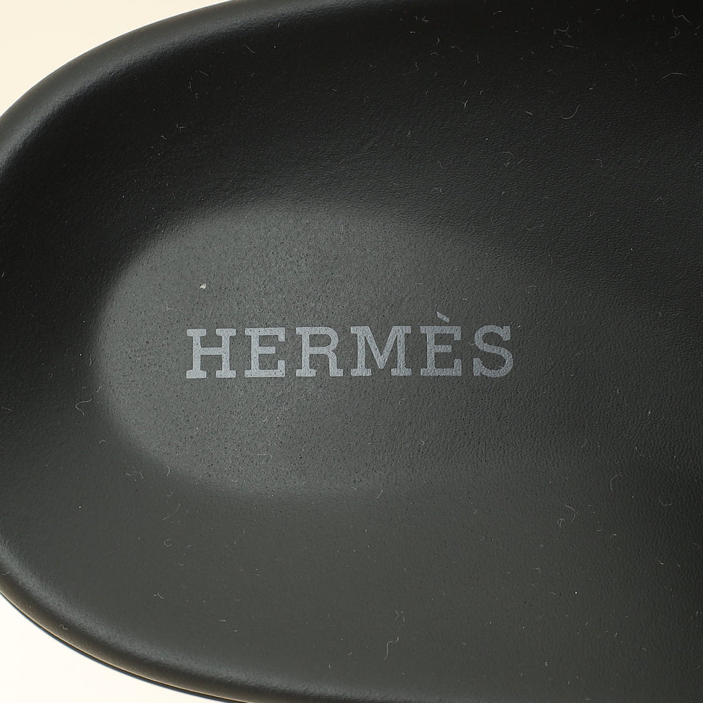 Hermes Noir Jackson Sandal 41