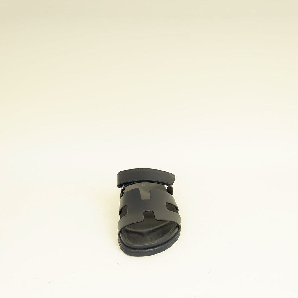 Hermes Noir Chypre Sandal 41