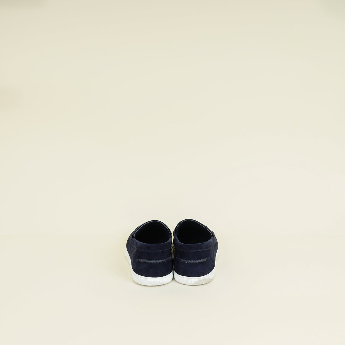 Hermes Bleu Indigo Job Suede Goatskin Loafer 42.5