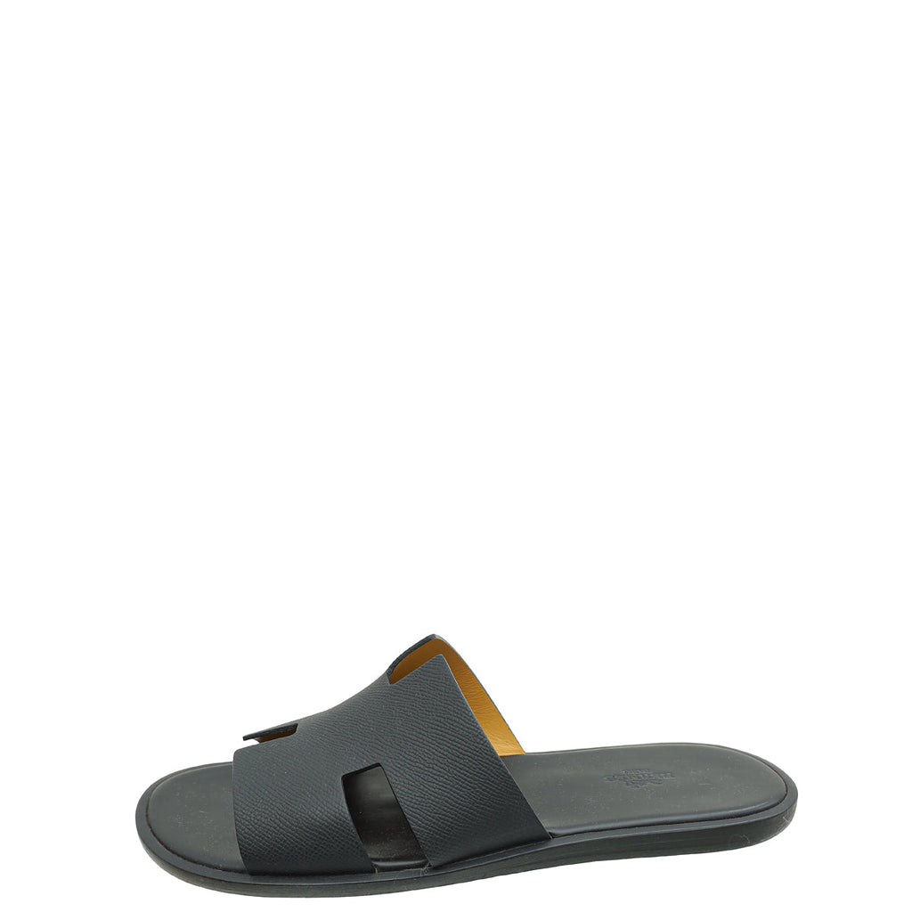 Hermes Noir Izmir Sandals 42.5