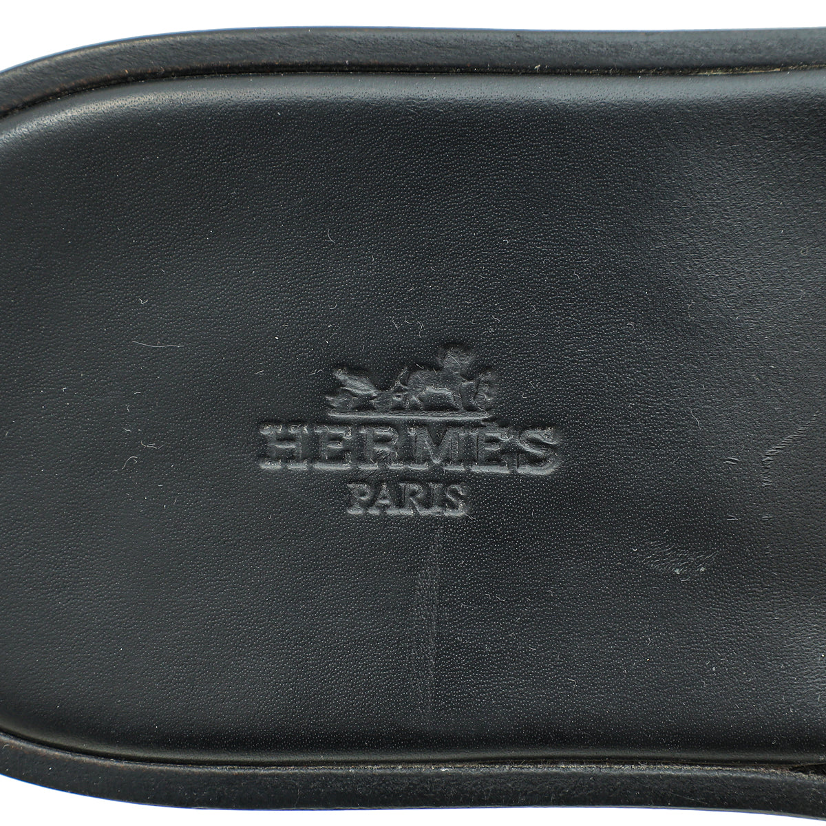 Hermes Noir Izmir Sandals 42.5