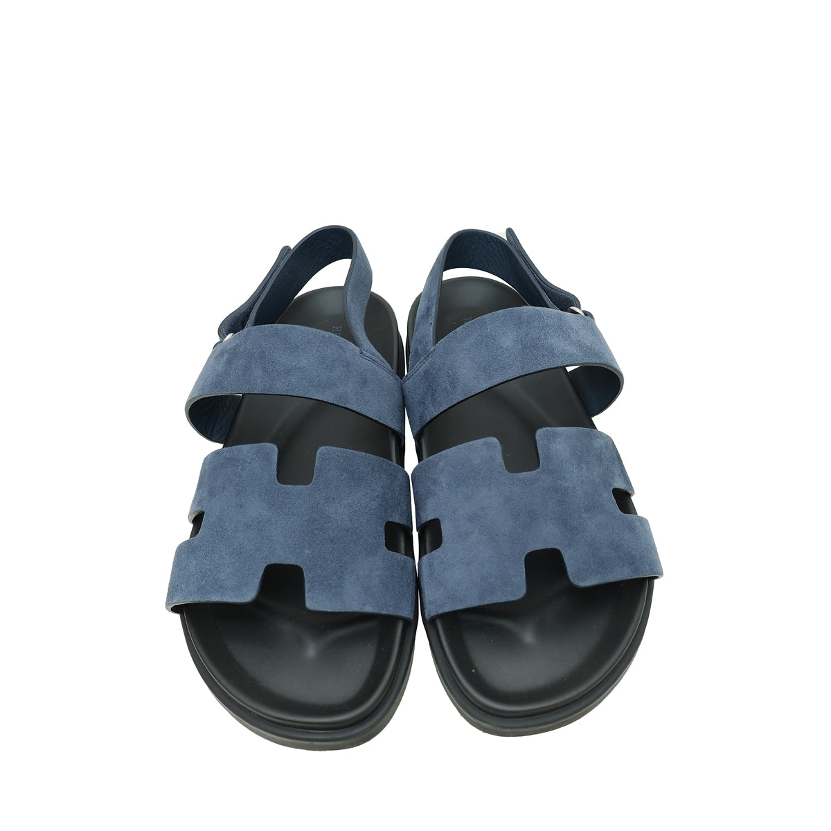 Hermes Bleu Céleste Suede Goatskin Genius Sandal 42