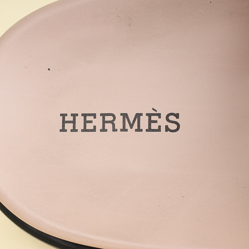 Hermes Rose Porcelaine Chypre Suede Goatskin Sandal 42