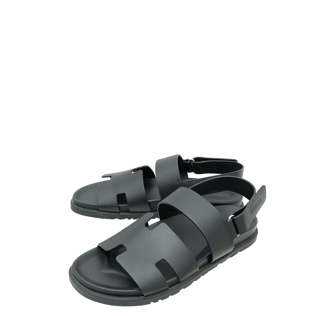 Hermes Noir Genius Sandal 42