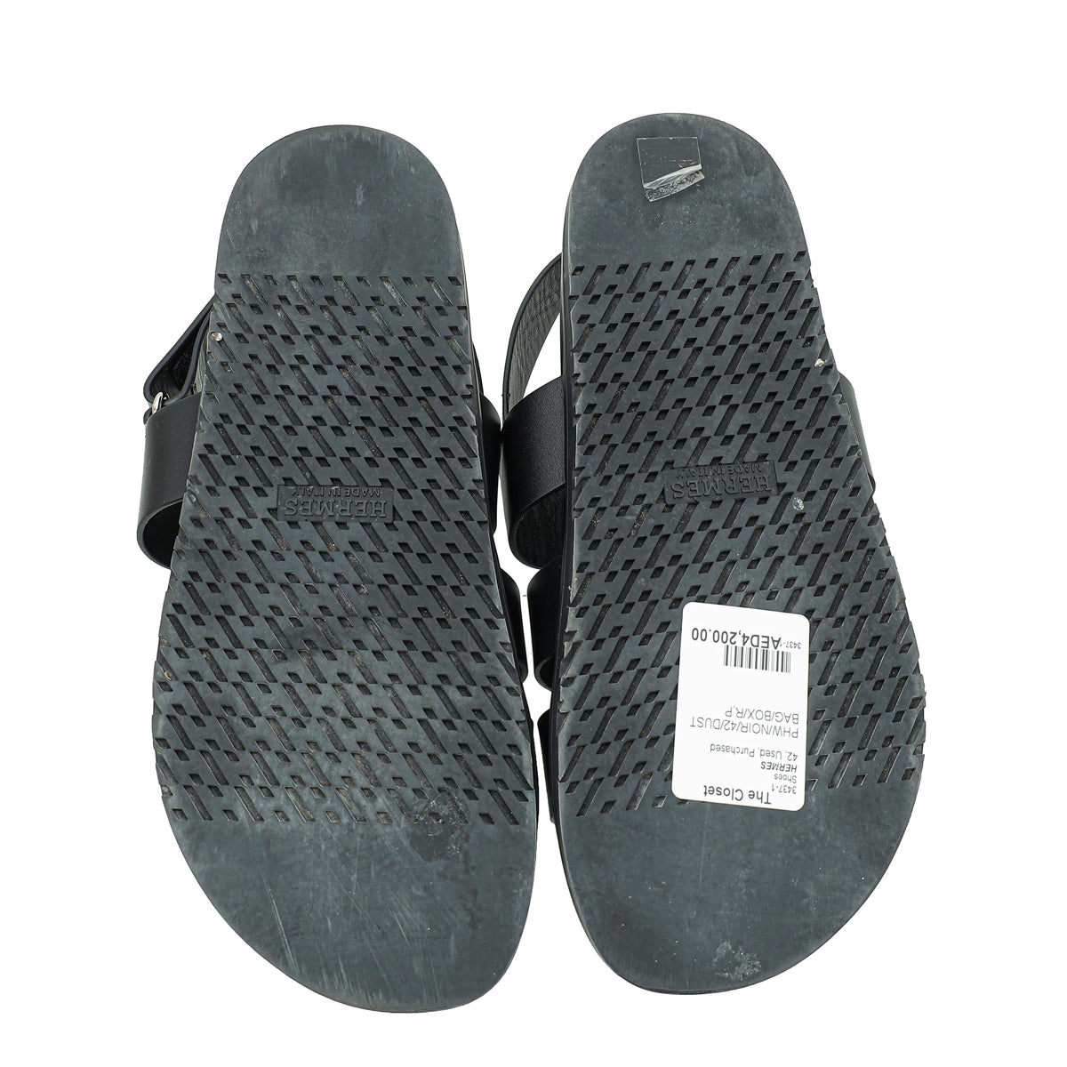 Hermes Noir Genius Sandal 42