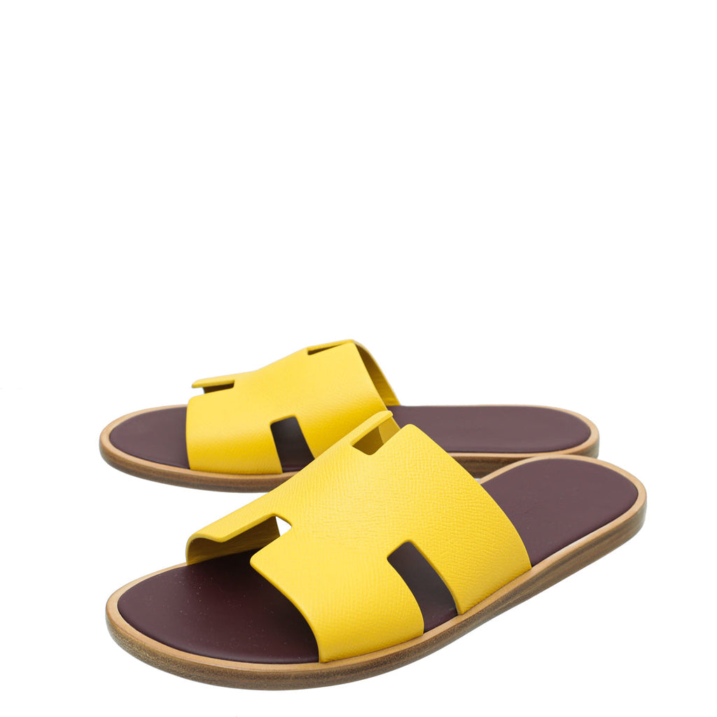 Hermes Bicolor Izmir Epsom Leather Sandal 42