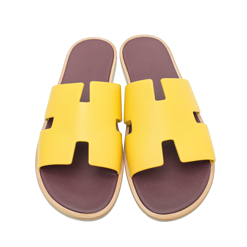 Hermes Bicolor Izmir Epsom Leather Sandal 42