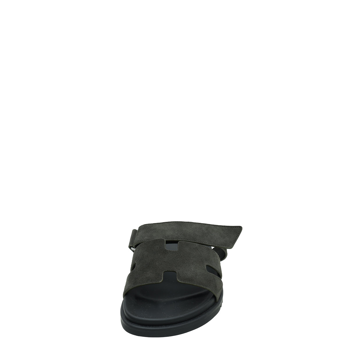 Hermes Vert Foret Suede Goatskin Chypre Sandal 42