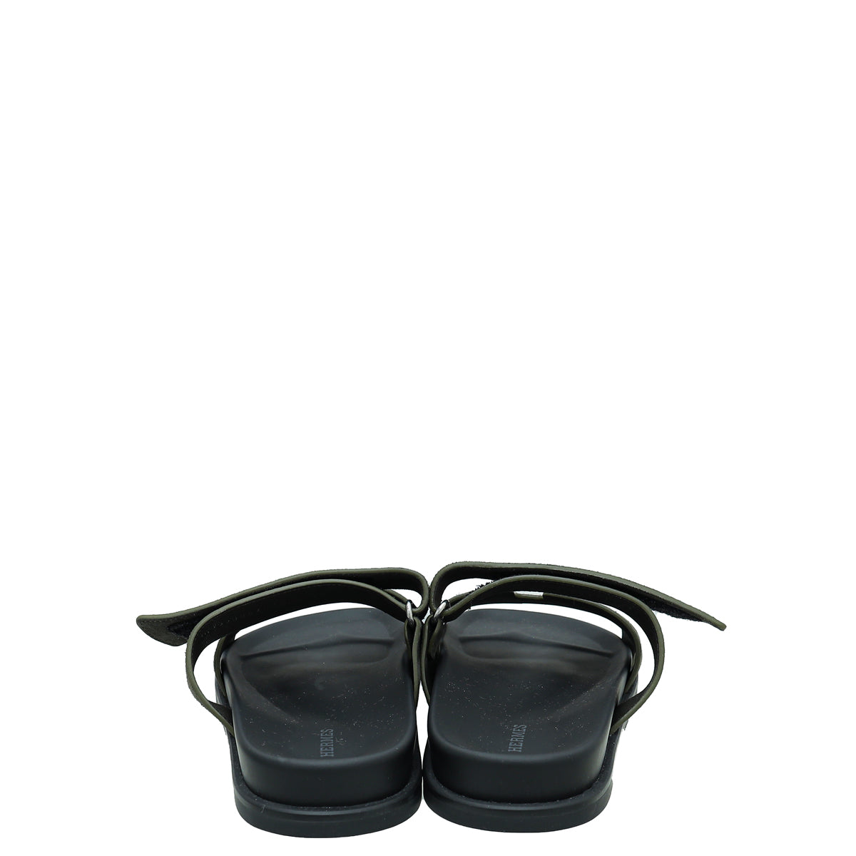 Hermes Vert Foret Suede Goatskin Chypre Sandal 42
