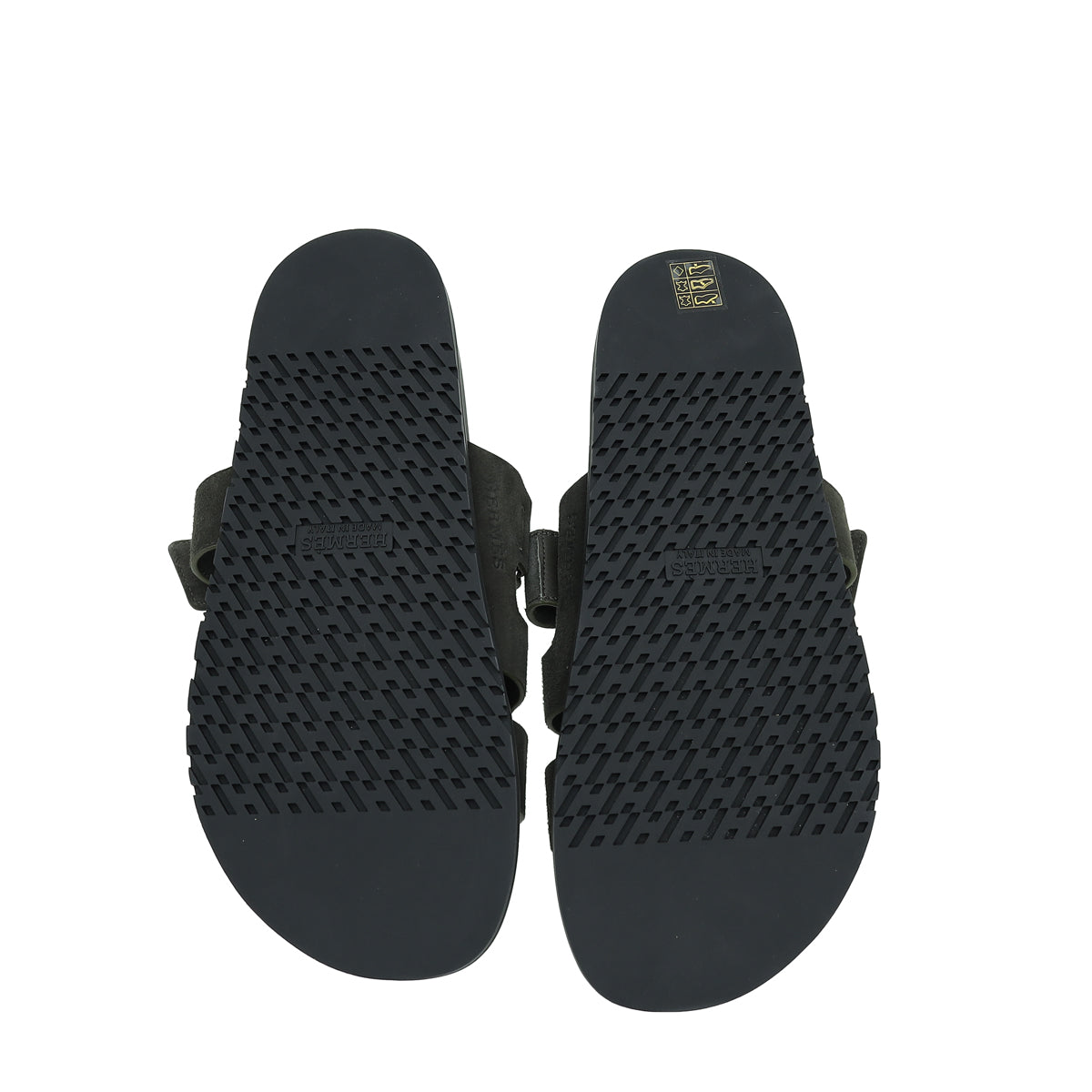 Hermes Vert Foret Suede Goatskin Chypre Sandal 42