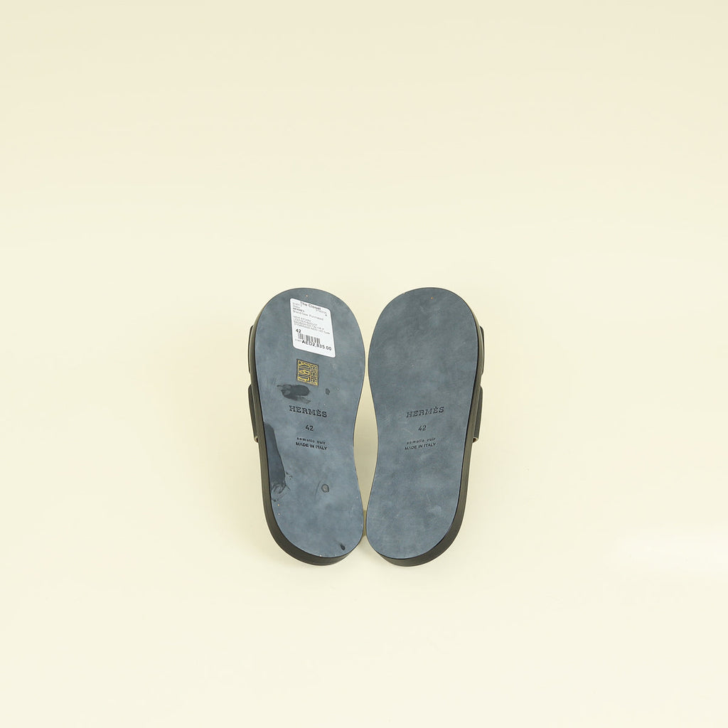 Hermes Noir Izmir Sandal 42
