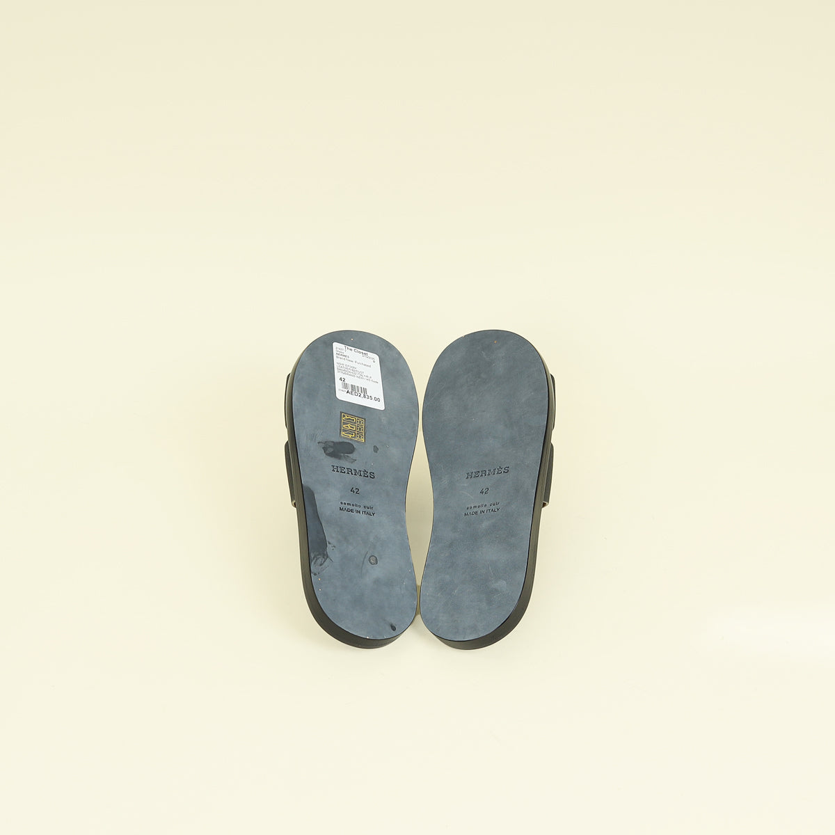Hermes Noir Izmir Sandal 42