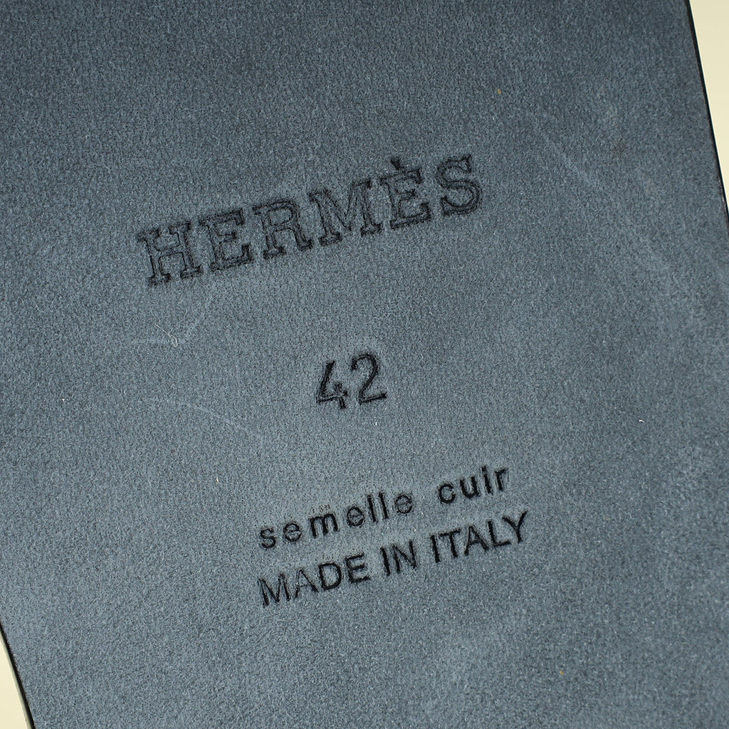 Hermes Noir Izmir Sandal 42