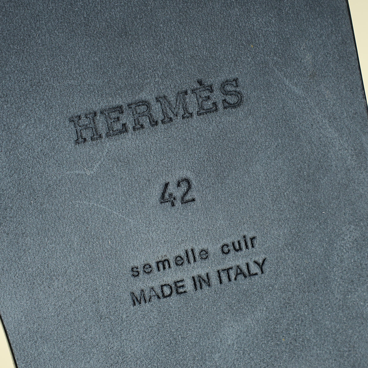 Hermes Noir Izmir Sandal 42