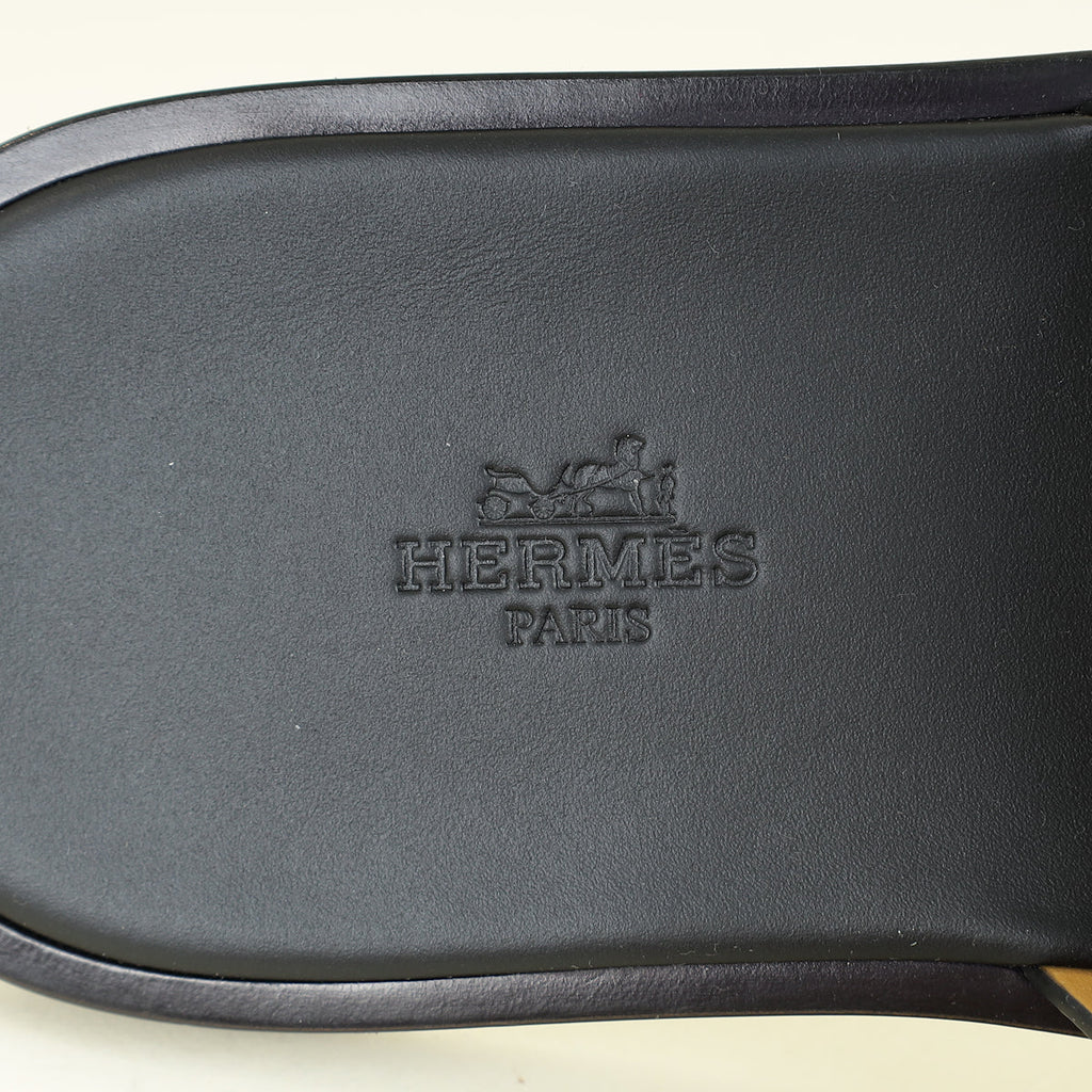 Hermes Noir Izmir Sandal 42